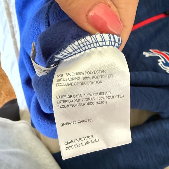 EUC NFL Blue Buffalo Bills Jacket With Fleece Lining - Picture 7 of 9